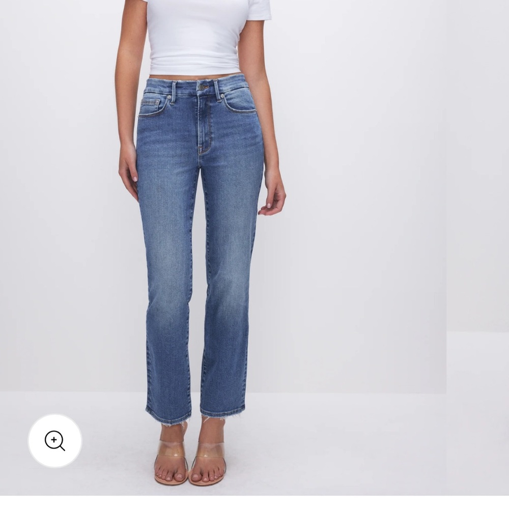 Good American Always Fits Good Legs Straight Jeans, size 6-12